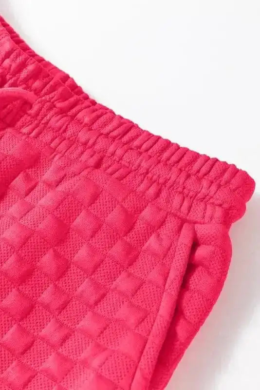 Two Piece Pants Sets Checkered Charm Co-ord Set