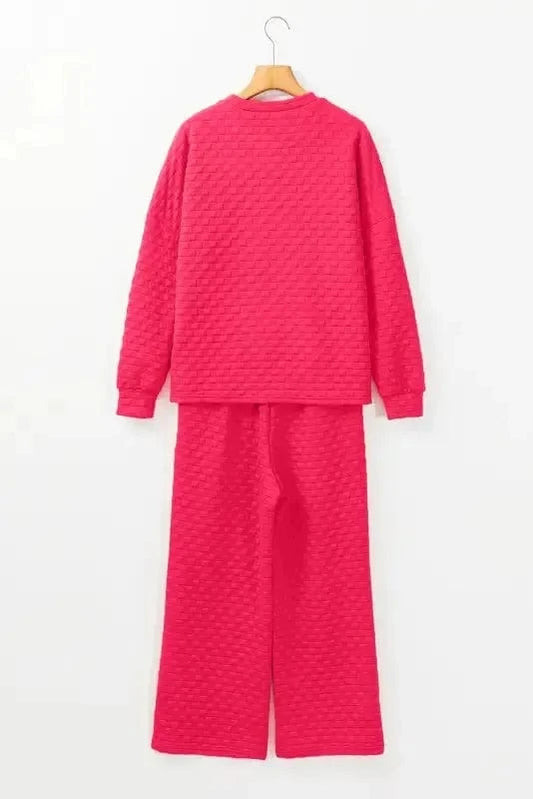 Two Piece Pants Sets Checkered Charm Co-ord Set