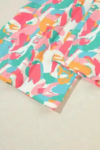 Two Piece Pants Sets Floral Top and Pants Co-ord Set