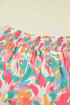 Two Piece Pants Sets Floral Top and Pants Co-ord Set