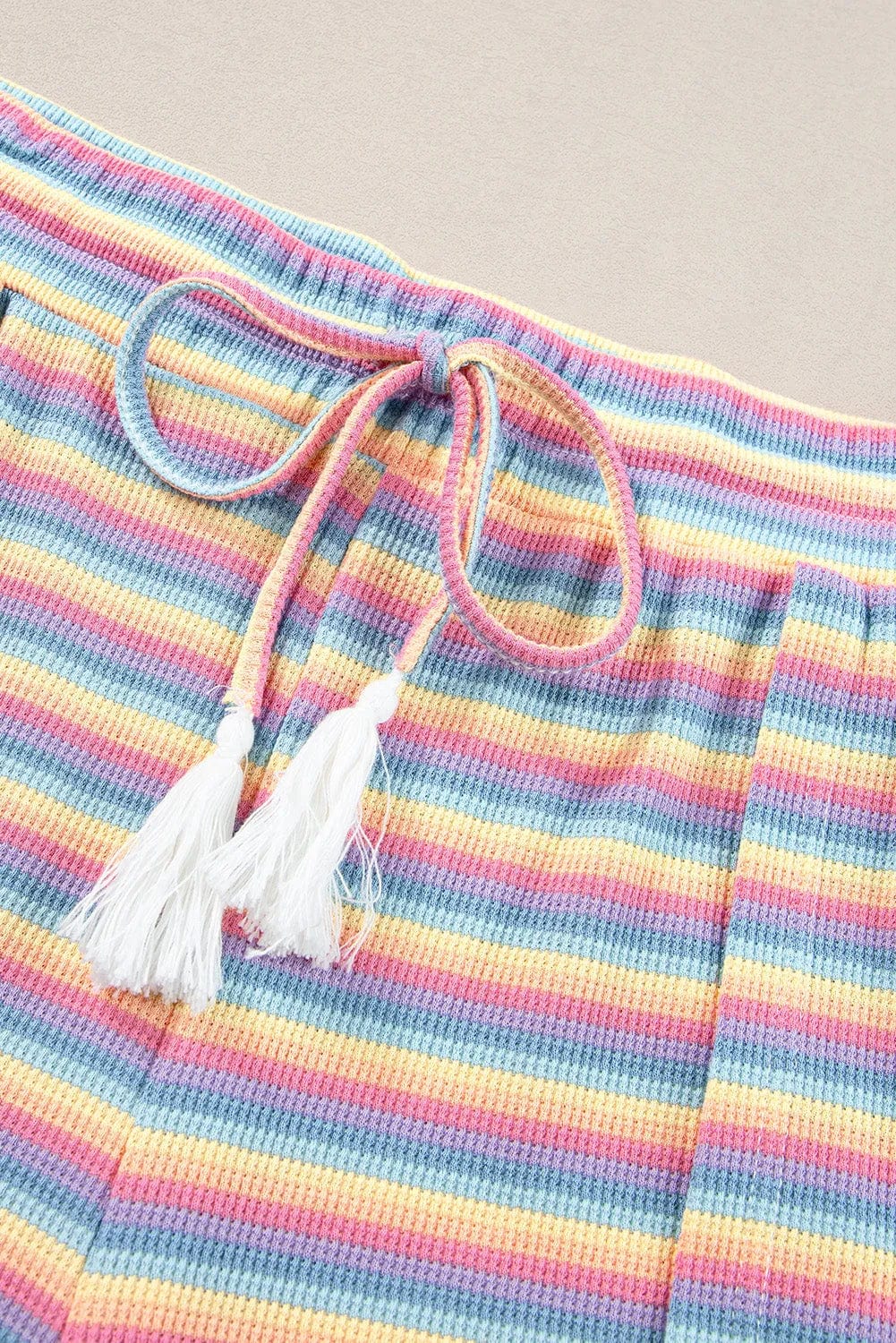 Two Piece Pants Sets Funky Stripes Wide Leg Pants Set