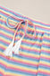 Two Piece Pants Sets Funky Stripes Wide Leg Pants Set