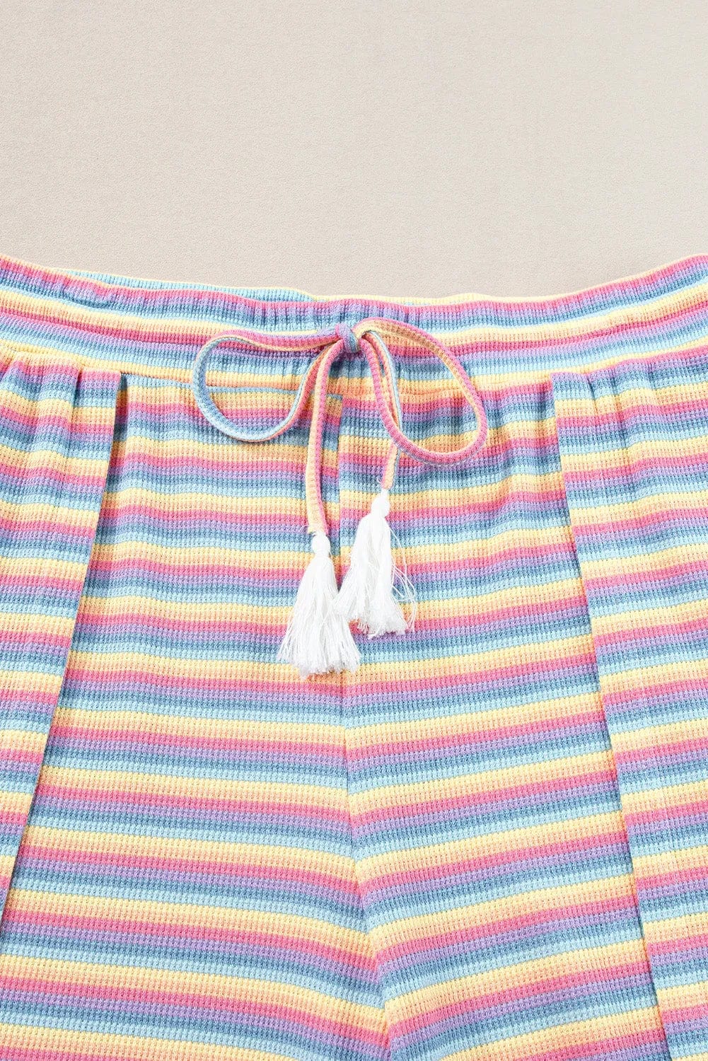 Two Piece Pants Sets Funky Stripes Wide Leg Pants Set