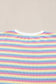 Two Piece Pants Sets Funky Stripes Wide Leg Pants Set