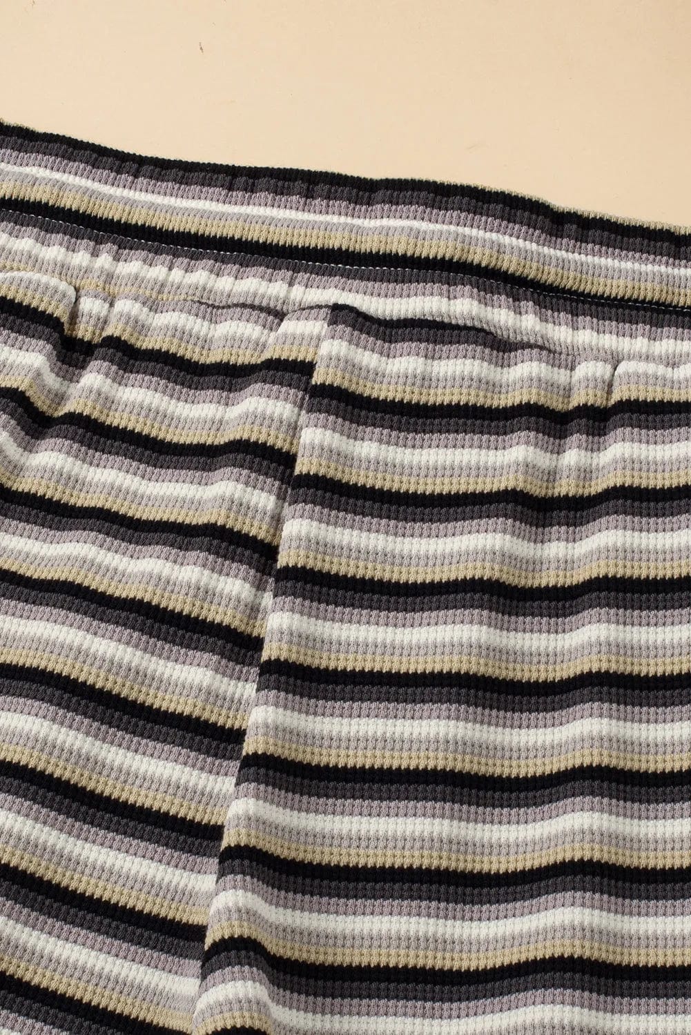 Two Piece Pants Sets Funky Stripes Wide Leg Pants Set