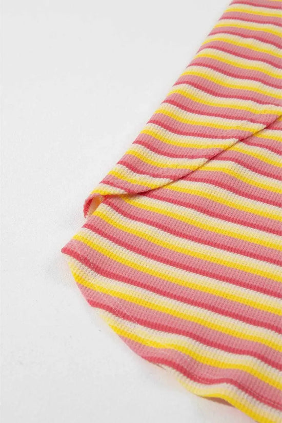 Two Piece Pants Sets Funky Stripes Wide Leg Pants Set