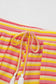 Two Piece Pants Sets Funky Stripes Wide Leg Pants Set