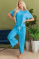 Two Piece Pants Sets Leopard Jacquard Pants Set