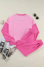 Two Piece Pants Sets Patch 'n' Play Athleisure Set