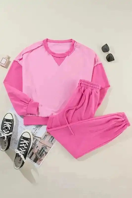 Two Piece Pants Sets Patch 'n' Play Athleisure Set