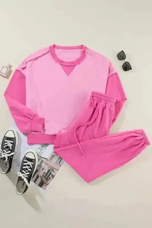 Two Piece Pants Sets Patch 'n' Play Athleisure Set