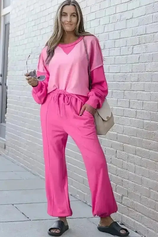 Two Piece Pants Sets Patch 'n' Play Athleisure Set
