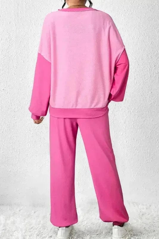 Two Piece Pants Sets Patch 'n' Play Athleisure Set