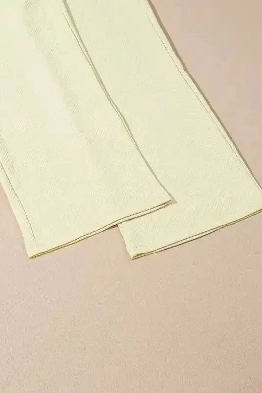 Two Piece Pants Sets Puff-Sleeve Top with Coordinated Pants