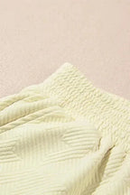 Two Piece Pants Sets Puff-Sleeve Top with Coordinated Pants