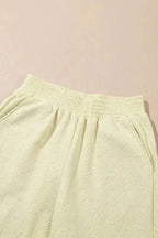 Two Piece Pants Sets Puff-Sleeve Top with Coordinated Pants