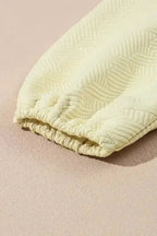 Two Piece Pants Sets Puff-Sleeve Top with Coordinated Pants