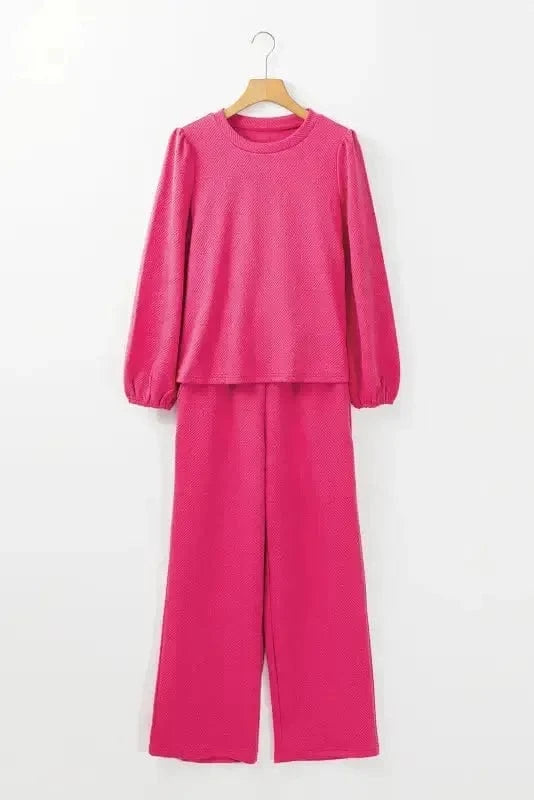 Two Piece Pants Sets Ruby Ruffle Sleeve Co-ord Set