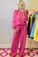 Two Piece Pants Sets Ruby Ruffle Sleeve Co-ord Set