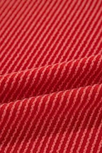 Two Piece Sets/Pant Sets JOLLY Fire-Set: Red Corded Top & Pocketed Pants