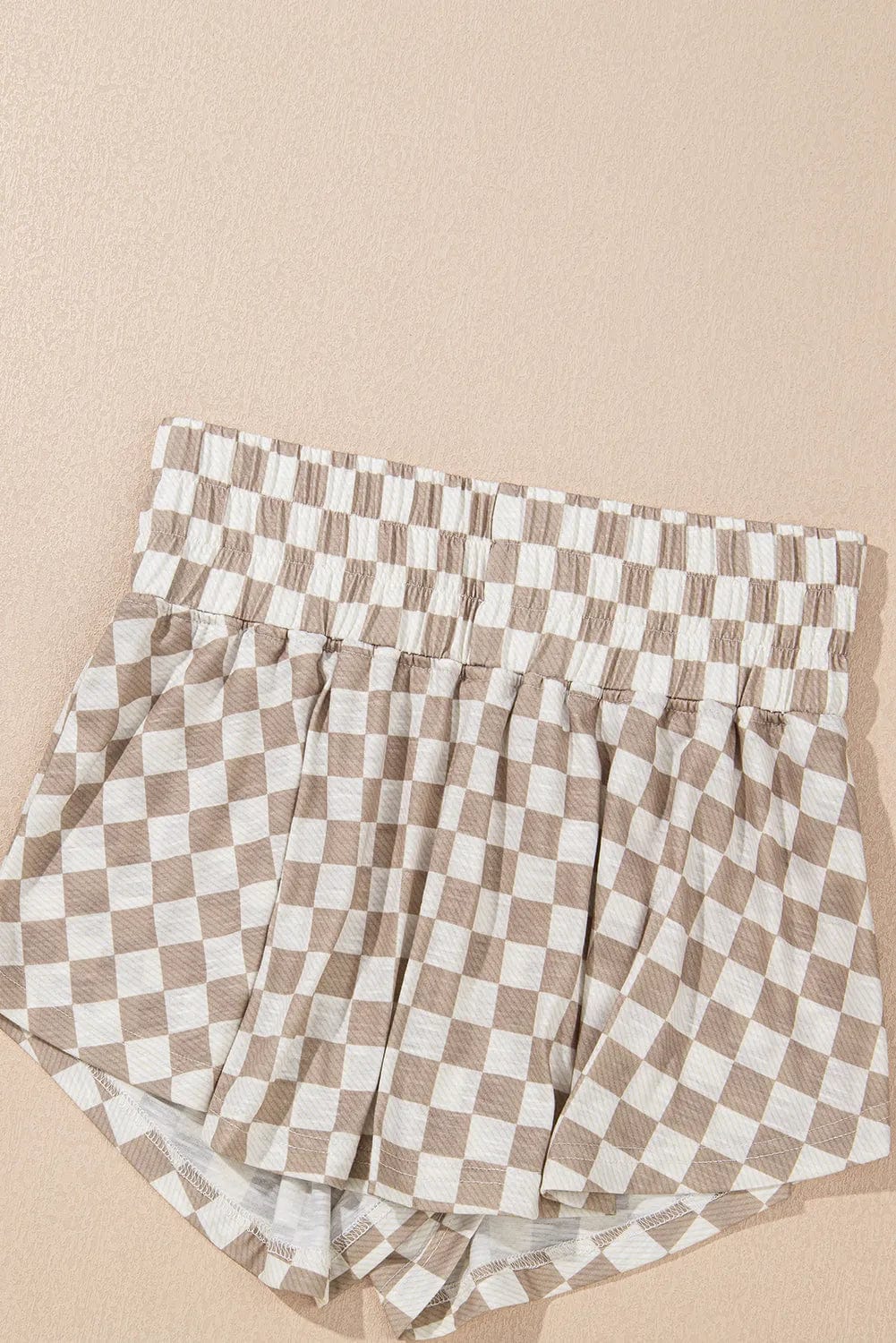Two Piece Short Sets Checkered Confidence Outfit Set