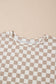 Two Piece Short Sets Checkered Confidence Outfit Set