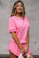 Two Piece Short Sets Pearl Bow Chic Co-Ord - Elegant Two-Piece Set