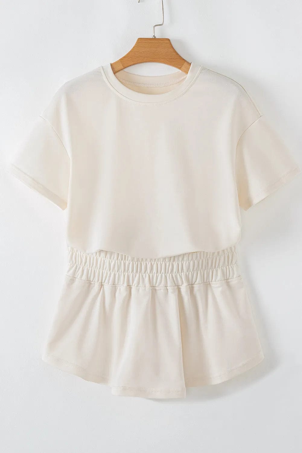 Two Piece Short Sets Polished Ruffle Skort Set
