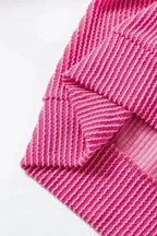 Two Piece Short Sets Rosy Corded Lounge Set