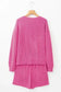 Two Piece Short Sets Rosy Corded Lounge Set