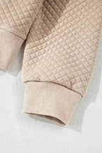 Two Piece Short Sets Timeless Quilted Lounge Set