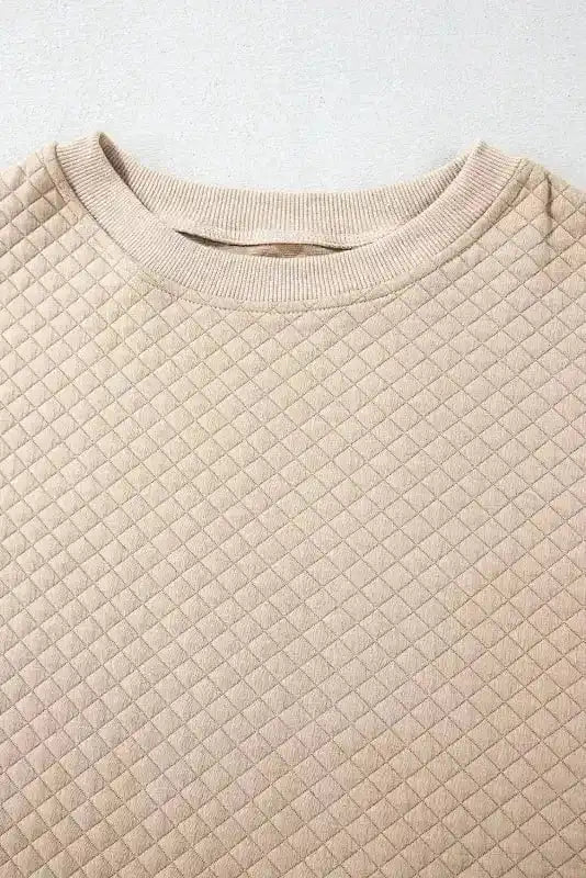 Two Piece Short Sets Timeless Quilted Lounge Set