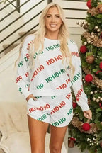 Two Piece Short Sets White / S / 100%Polyester Merry Moments Casual Shorts Set