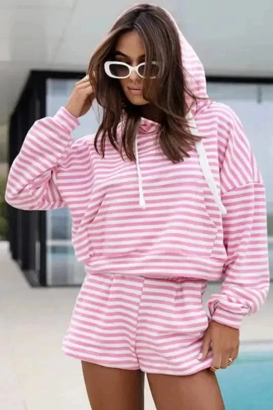 Two Piece Shorts Sets Casual Roo Lounge Set
