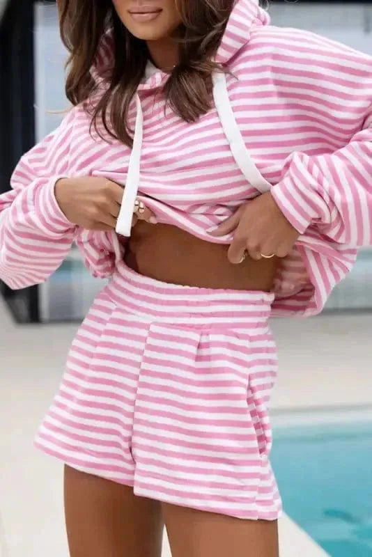 Two Piece Shorts Sets Casual Roo Lounge Set