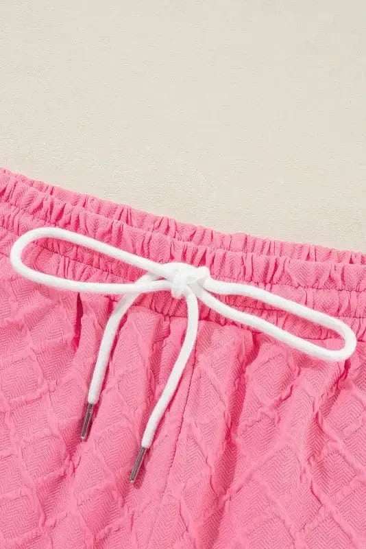 Two Piece Shorts Sets Casual Tee and Shorts Co-ord Set