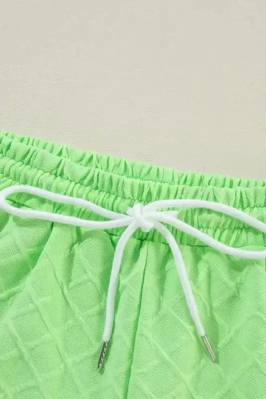 Two Piece Shorts Sets Casual Tee and Shorts Co-ord Set