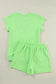 Two Piece Shorts Sets Casual Tee and Shorts Co-ord Set