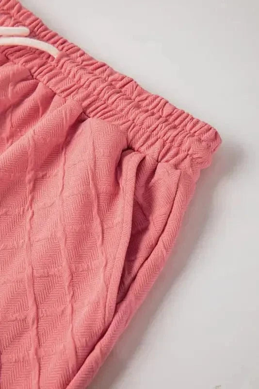 Two Piece Shorts Sets Casual Tee and Shorts Co-ord Set
