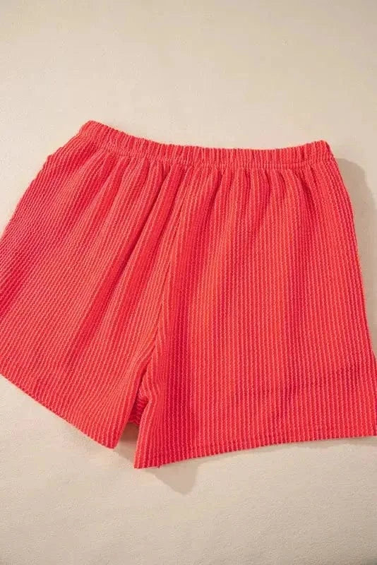 Two Piece Shorts Sets Cozy Corded Comfort Set
