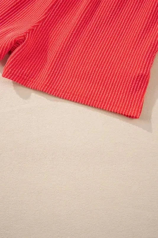 Two Piece Shorts Sets Cozy Corded Comfort Set