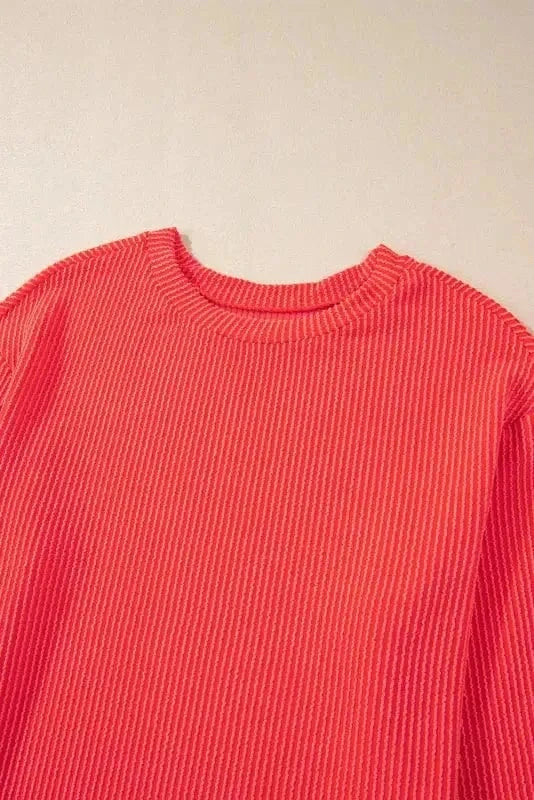 Two Piece Shorts Sets Cozy Corded Comfort Set