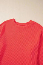 Two Piece Shorts Sets Cozy Corded Comfort Set