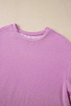 Two Piece Shorts Sets Cozy Corded Comfort Set