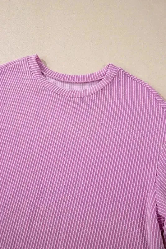 Two Piece Shorts Sets Cozy Corded Comfort Set