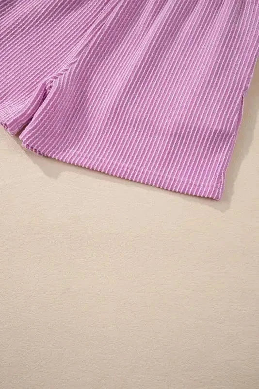 Two Piece Shorts Sets Cozy Corded Comfort Set