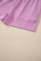 Two Piece Shorts Sets Cozy Corded Comfort Set