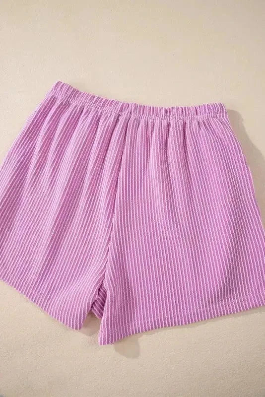 Two Piece Shorts Sets Cozy Corded Comfort Set