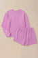 Two Piece Shorts Sets Cozy Corded Comfort Set