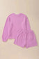 Two Piece Shorts Sets Cozy Corded Comfort Set